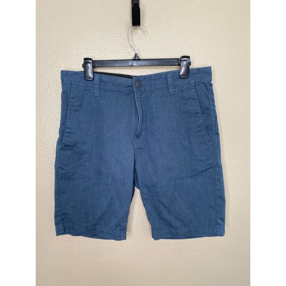 Volcom Mens Blue Lightweight Casual Shorts‎ Size 32 Cotton True To This - Picture 2 of 8
